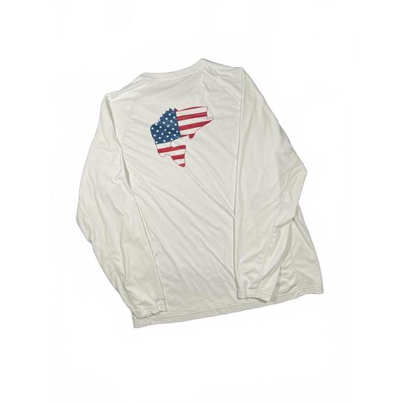 Simms SolarFlex UPF 50 2XL Long Sleeve Men's Activewear Fishing Shirt - White - Picture 8 of 8